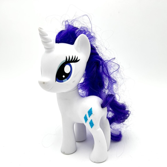 Hasbro 2016 My Little Pony Rarity 6" White Unicorn Purple Hair Toy Figure - Picture 5 of 6